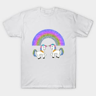 GLITTER RAINBOW UNICORN T-Shirt